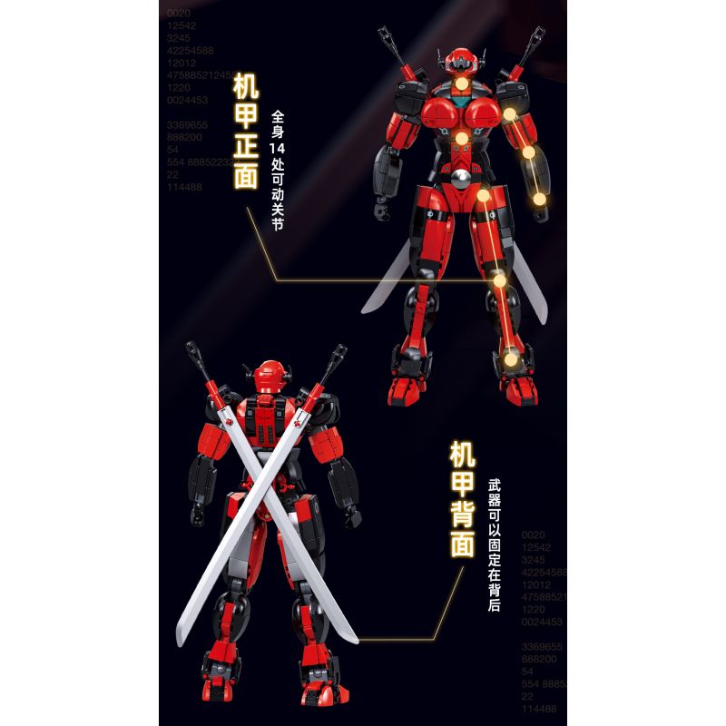 SLUBAN M38-B1297 B1297 1297 M38B1297 38-B1297 BẬC THẦY CƠ KHÍ CON DAO TRƯỜNG SINH VĨNH CỬU MECHA TINH ANH bộ đồ chơi xếp lắp ráp ghép mô hình 554 khối