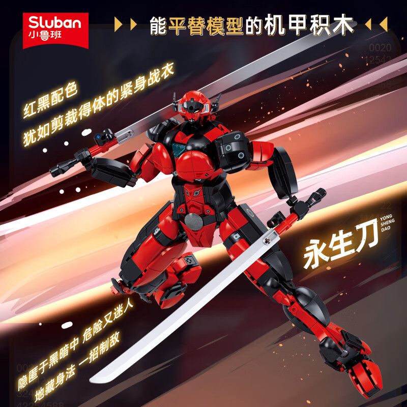 SLUBAN M38-B1297 B1297 1297 M38B1297 38-B1297 BẬC THẦY CƠ KHÍ CON DAO TRƯỜNG SINH VĨNH CỬU MECHA TINH ANH bộ đồ chơi xếp lắp ráp ghép mô hình 554 khối