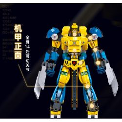 SLUBAN M38-B1298 B1298 1298 M38B1298 38-B1298 BẬC THẦY CƠ KHÍ MECHA NGƯỜI SÓI ƯU TÚ bộ đồ chơi xếp lắp ráp ghép mô hình 525 khối