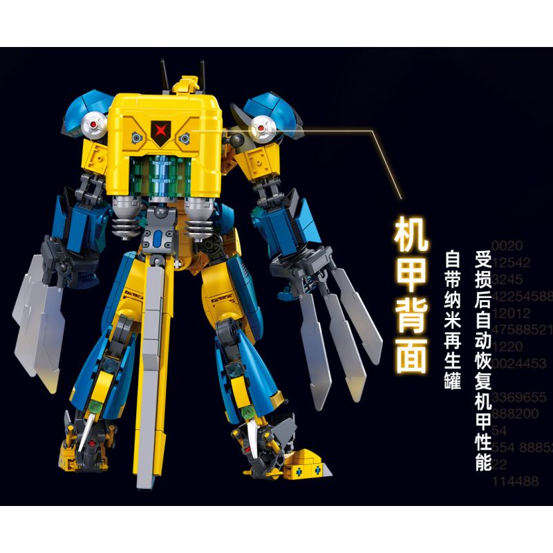 SLUBAN M38-B1298 B1298 1298 M38B1298 38-B1298 BẬC THẦY CƠ KHÍ MECHA NGƯỜI SÓI ƯU TÚ bộ đồ chơi xếp lắp ráp ghép mô hình 525 khối