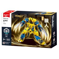 SLUBAN M38-B1298 B1298 1298 M38B1298 38-B1298 BẬC THẦY CƠ KHÍ MECHA NGƯỜI SÓI ƯU TÚ bộ đồ chơi xếp lắp ráp ghép mô hình 525 khối