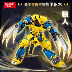 SLUBAN M38-B1298 B1298 1298 M38B1298 38-B1298 BẬC THẦY CƠ KHÍ MECHA NGƯỜI SÓI ƯU TÚ bộ đồ chơi xếp lắp ráp ghép mô hình 525 khối