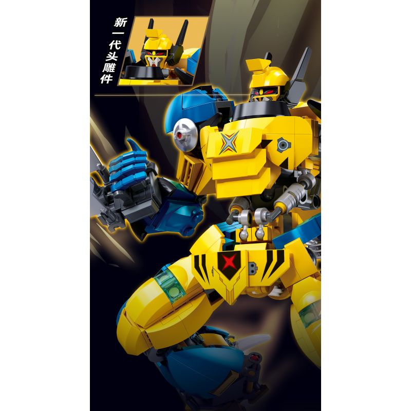 SLUBAN M38-B1298 B1298 1298 M38B1298 38-B1298 BẬC THẦY CƠ KHÍ MECHA NGƯỜI SÓI ƯU TÚ bộ đồ chơi xếp lắp ráp ghép mô hình 525 khối