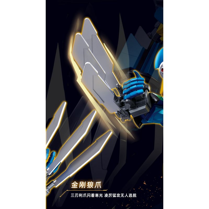 SLUBAN M38-B1298 B1298 1298 M38B1298 38-B1298 BẬC THẦY CƠ KHÍ MECHA NGƯỜI SÓI ƯU TÚ bộ đồ chơi xếp lắp ráp ghép mô hình 525 khối