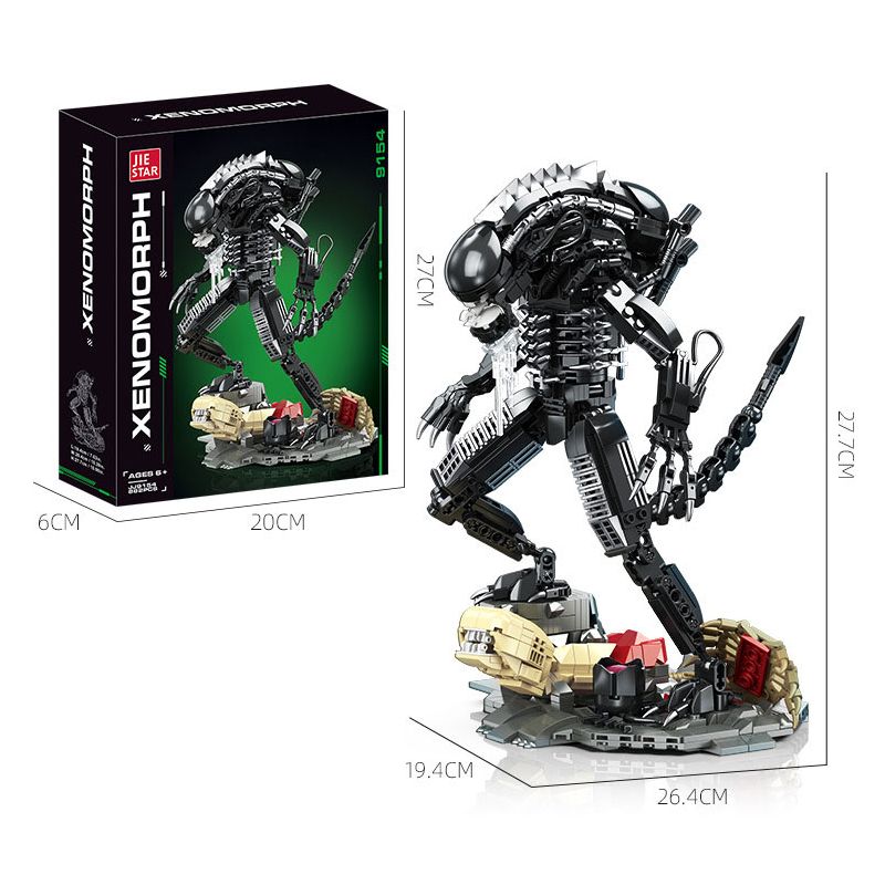 JIESTAR JJ9154 9154 CHIẾN ĐẤU VỚI NGƯỜI NGOÀI HÀNH TINH bộ đồ chơi xếp lắp ráp ghép mô hình XENOMORPH 882 khối