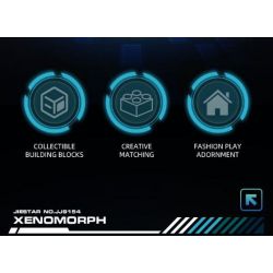 JIESTAR JJ9154 9154 CHIẾN ĐẤU VỚI NGƯỜI NGOÀI HÀNH TINH bộ đồ chơi xếp lắp ráp ghép mô hình XENOMORPH 882 khối