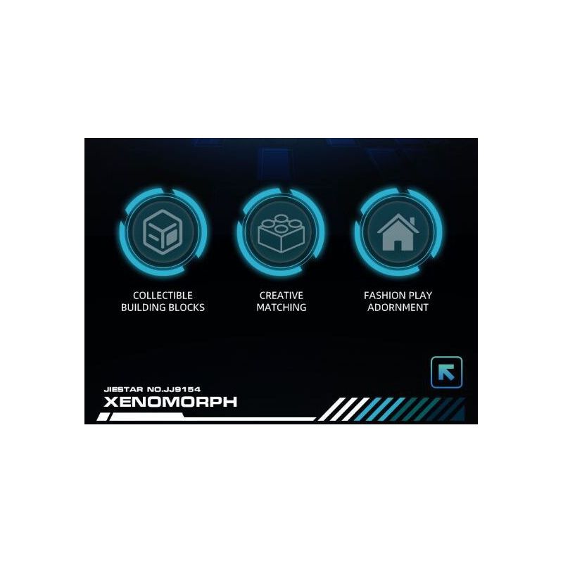 JIESTAR JJ9154 9154 CHIẾN ĐẤU VỚI NGƯỜI NGOÀI HÀNH TINH bộ đồ chơi xếp lắp ráp ghép mô hình XENOMORPH 882 khối