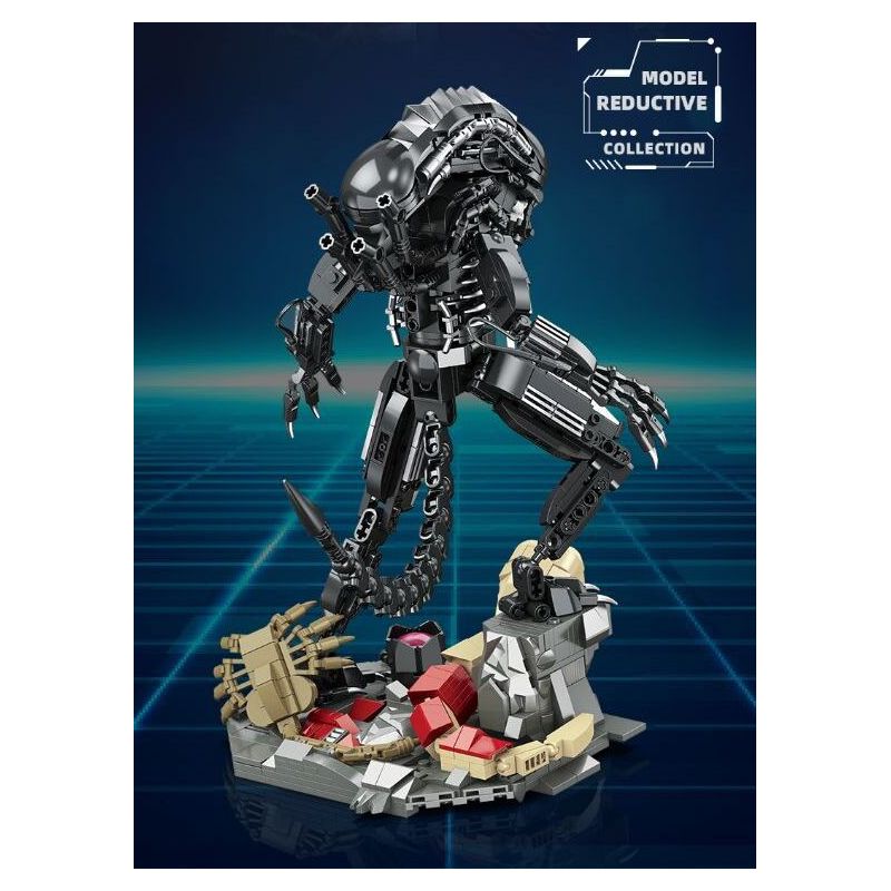 JIESTAR JJ9154 9154 CHIẾN ĐẤU VỚI NGƯỜI NGOÀI HÀNH TINH bộ đồ chơi xếp lắp ráp ghép mô hình XENOMORPH 882 khối