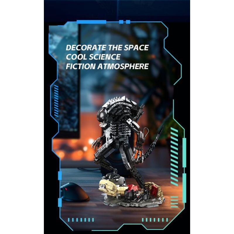 JIESTAR JJ9154 9154 CHIẾN ĐẤU VỚI NGƯỜI NGOÀI HÀNH TINH bộ đồ chơi xếp lắp ráp ghép mô hình XENOMORPH 882 khối