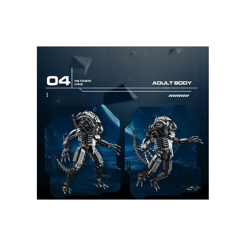 JIESTAR JJ9154 9154 CHIẾN ĐẤU VỚI NGƯỜI NGOÀI HÀNH TINH bộ đồ chơi xếp lắp ráp ghép mô hình XENOMORPH 882 khối