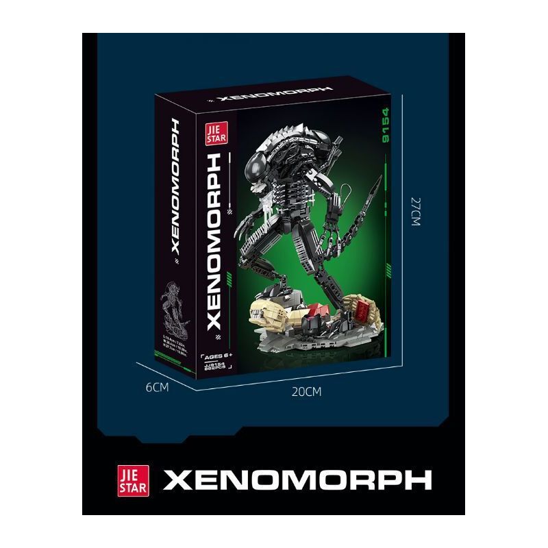 JIESTAR JJ9154 9154 CHIẾN ĐẤU VỚI NGƯỜI NGOÀI HÀNH TINH bộ đồ chơi xếp lắp ráp ghép mô hình XENOMORPH 882 khối