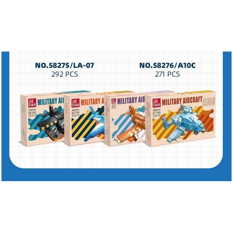 JIESTAR 58273 MÁY BAY ĐỔ BỘ ACK-62 bộ đồ chơi xếp lắp ráp ghép mô hình Military Army Quân Sự Bộ Đội 298 khối