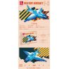 JIESTAR 58274 MÁY BAY CHIẾN ĐẤU F-2 bộ đồ chơi xếp lắp ráp ghép mô hình Military Army Quân Sự Bộ Đội 262 khối
