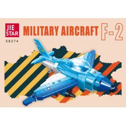 JIESTAR 58274 MÁY BAY CHIẾN ĐẤU F-2 bộ đồ chơi xếp lắp ráp ghép mô hình Military Army Quân Sự Bộ Đội 262 khối