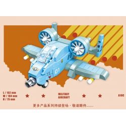 JIESTAR 58276 MÁY BAY TẤN CÔNG A-10 bộ đồ chơi xếp lắp ráp ghép mô hình Military Army Quân Sự Bộ Đội 271 khối