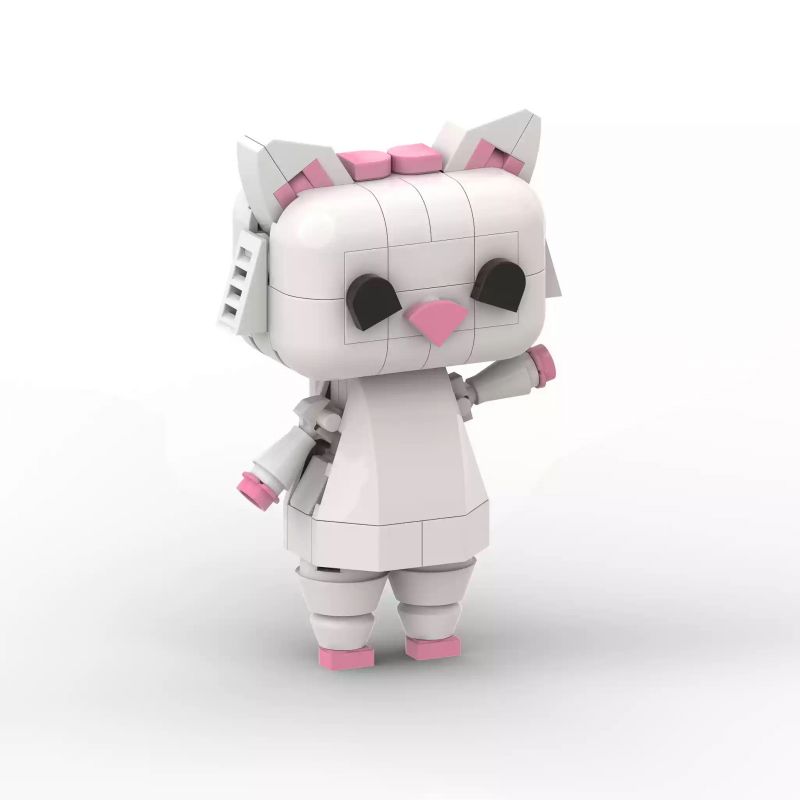 BRICKIT BICA-01 BICA-02 ĐỘNG VẬT DỄ THƯƠNG MÈO ĐEN NHỎ TRẮNG bộ đồ chơi xếp lắp ráp ghép mô hình BLACKYCAT / ROSY 114 khối