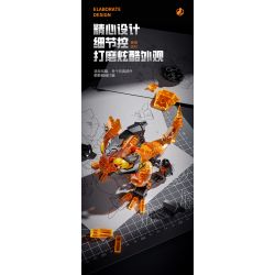 JI BRICK 39901 BỮA TIỆC QUÁI THÚ CƠN THỊNH NỘ CỦA CHÚA THẰN LẰN bộ đồ chơi xếp lắp ráp ghép mô hình 674 khối