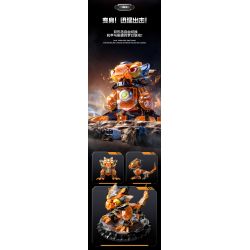 JI BRICK 39901 BỮA TIỆC QUÁI THÚ CƠN THỊNH NỘ CỦA CHÚA THẰN LẰN bộ đồ chơi xếp lắp ráp ghép mô hình 674 khối