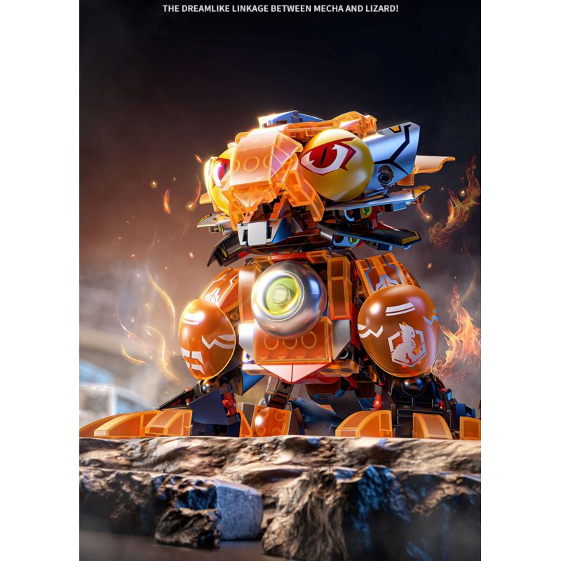 JI BRICK 39901 BỮA TIỆC QUÁI THÚ CƠN THỊNH NỘ CỦA CHÚA THẰN LẰN bộ đồ chơi xếp lắp ráp ghép mô hình 674 khối