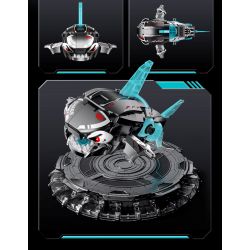 JI BRICK 39902 BỮA TIỆC QUÁI THÚ CÁ MẬP ĐEN bộ đồ chơi xếp lắp ráp ghép mô hình 688 khối