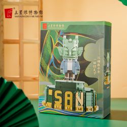 SANXINGDUI MUSEUM 16195 HUYỀN THOẠI THỤC CỔ TAM TINH ĐÔI bộ đồ chơi xếp lắp ráp ghép mô hình 1068 khối