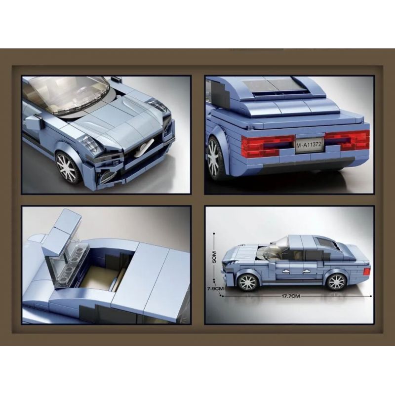 REOBRIX 817 XE THỂ THAO bộ đồ chơi xếp lắp ráp ghép mô hình Speed Champions Racing Cars Đua Xe Công Thức 387 khối