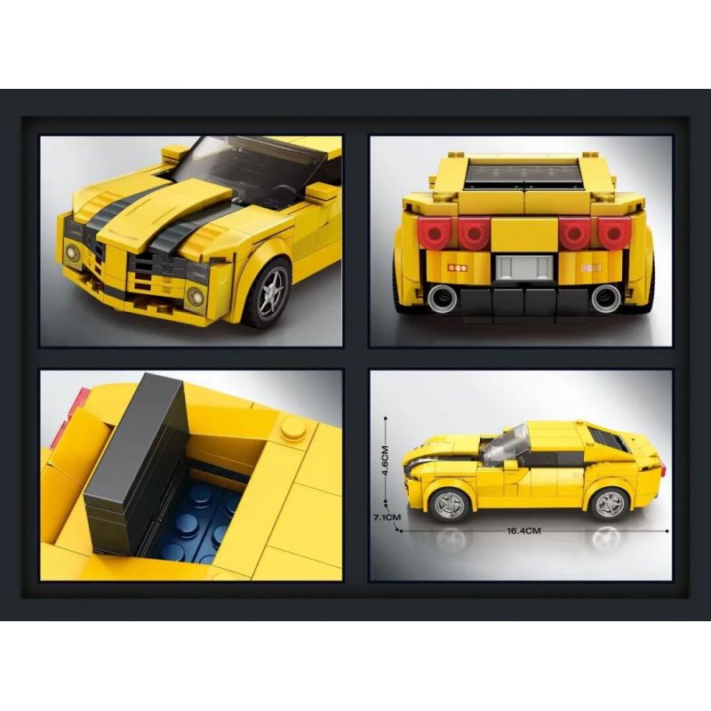 REOBRIX 818 XE THỂ THAO CHEVROLET CAMARO bộ đồ chơi xếp lắp ráp ghép mô hình Speed Champions Racing Cars Đua Xe Công Thức 327 khối