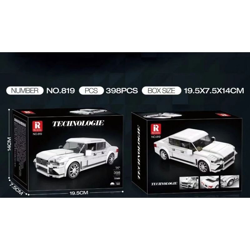 REOBRIX 819 XE THỂ THAO BMW bộ đồ chơi xếp lắp ráp ghép mô hình Speed Champions Racing Cars Đua Xe Công Thức 398 khối