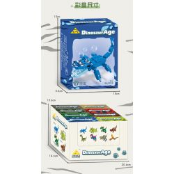 Kazi KY80065 80065 AGE OF DINOSAURS 8 MÔ HÌNH MOSASAURUS TRICERATOPS DIPLOSAURUS STEGOSAURUS BRONTOSAURUS THERIZINOSAURUS SPINOSAURUS PTEROSAUR bộ đồ chơi xếp lắp ráp ghép mô hình Creator DINOSAURAGE Sáng Tạo 550 khối