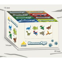 Kazi KY80065 80065 AGE OF DINOSAURS 8 MÔ HÌNH MOSASAURUS TRICERATOPS DIPLOSAURUS STEGOSAURUS BRONTOSAURUS THERIZINOSAURUS SPINOSAURUS PTEROSAUR bộ đồ chơi xếp lắp ráp ghép mô hình Creator DINOSAURAGE Sáng Tạo 550 khối