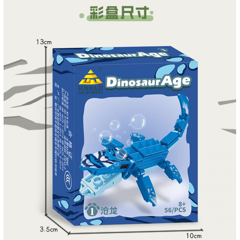 Kazi KY80065 80065 AGE OF DINOSAURS 8 MÔ HÌNH MOSASAURUS TRICERATOPS DIPLOSAURUS STEGOSAURUS BRONTOSAURUS THERIZINOSAURUS SPINOSAURUS PTEROSAUR bộ đồ chơi xếp lắp ráp ghép mô hình Creator DINOSAURAGE Sáng Tạo 550 khối