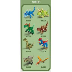 Kazi KY80065 80065 AGE OF DINOSAURS 8 MÔ HÌNH MOSASAURUS TRICERATOPS DIPLOSAURUS STEGOSAURUS BRONTOSAURUS THERIZINOSAURUS SPINOSAURUS PTEROSAUR bộ đồ chơi xếp lắp ráp ghép mô hình Creator DINOSAURAGE Sáng Tạo 550 khối