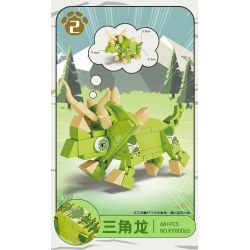 Kazi KY80065 80065 AGE OF DINOSAURS 8 MÔ HÌNH MOSASAURUS TRICERATOPS DIPLOSAURUS STEGOSAURUS BRONTOSAURUS THERIZINOSAURUS SPINOSAURUS PTEROSAUR bộ đồ chơi xếp lắp ráp ghép mô hình Creator DINOSAURAGE Sáng Tạo 550 khối