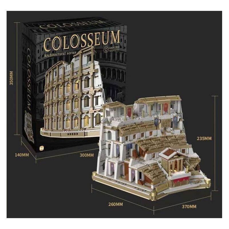 ZOIN GK201 non Lego ĐẤU TRƯỜNG LA MÃ bộ đồ chơi xếp lắp ráp ghép mô hình Creator COLOSSEUM Sáng Tạo