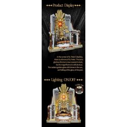 ZOIN GK202 NGAI VÀNG CỦA THÁNH PETER bộ đồ chơi xếp lắp ráp ghép mô hình Creator ST. PETER'S THRONE Sáng Tạo