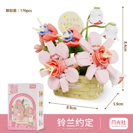 GEKKOSHA 804409 NGÔN NGỮ BÍ MẬT CỦA CÁC LOÀI HOA LỜI HỨA HUỆ THUNG LŨNG bộ đồ chơi xếp lắp ráp ghép mô hình Creator Sáng Tạo 176 khối