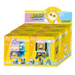 WISE BLOCK AULDEY HA392104 392104 BỮA TIỆC EGGMAN 5 LOẠI CẢNH ĐƯỜNG PHỐ NỔI DANXIAO HUANG VÀ HUANXIN HUT HEI VIDEO GAME DANXIAOFENG SHOP LAN BLIND BOX XIAOLU MANOR HUT. bộ đồ chơi xếp lắp ráp ghép mô hình Movie & Game Phim Và Trò Chơi