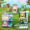 WISE BLOCK AULDEY HA392104 392104 BỮA TIỆC EGGMAN 5 LOẠI CẢNH ĐƯỜNG PHỐ NỔI DANXIAO HUANG VÀ HUANXIN HUT HEI VIDEO GAME DANXIAOFENG SHOP LAN BLIND BOX XIAOLU MANOR HUT. bộ đồ chơi xếp lắp ráp ghép mô hình Movie & Game Phim Và Trò Chơi