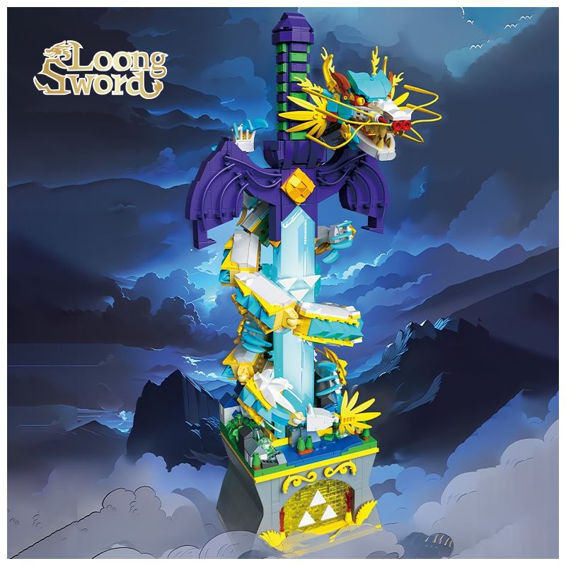 ZHEGAO 663020 THANH KIẾM RỒNG bộ đồ chơi xếp lắp ráp ghép mô hình LOONG SWORD 1433 khối