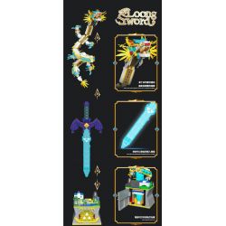ZHEGAO 663020 THANH KIẾM RỒNG bộ đồ chơi xếp lắp ráp ghép mô hình LOONG SWORD 1433 khối