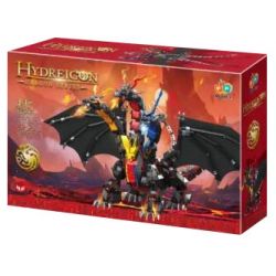 ZHEGAO 662035 RỒNG BA ĐẦU bộ đồ chơi xếp lắp ráp ghép mô hình HYDREIGON DRAGON 1400 khối