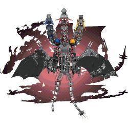 ZHEGAO 662035 RỒNG BA ĐẦU bộ đồ chơi xếp lắp ráp ghép mô hình HYDREIGON DRAGON 1400 khối