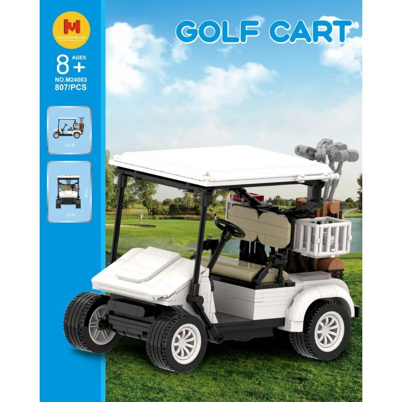 HAPPY BUILD PANGU YC-M24003 M24003 24003 YCM24003 non  XE GOLF bộ đồ chơi xếp lắp ráp ghép mô hình  GOLF CART Kỹ Thuật Công Nghệ Cao Mô Hình Phương Tiện 807 khối