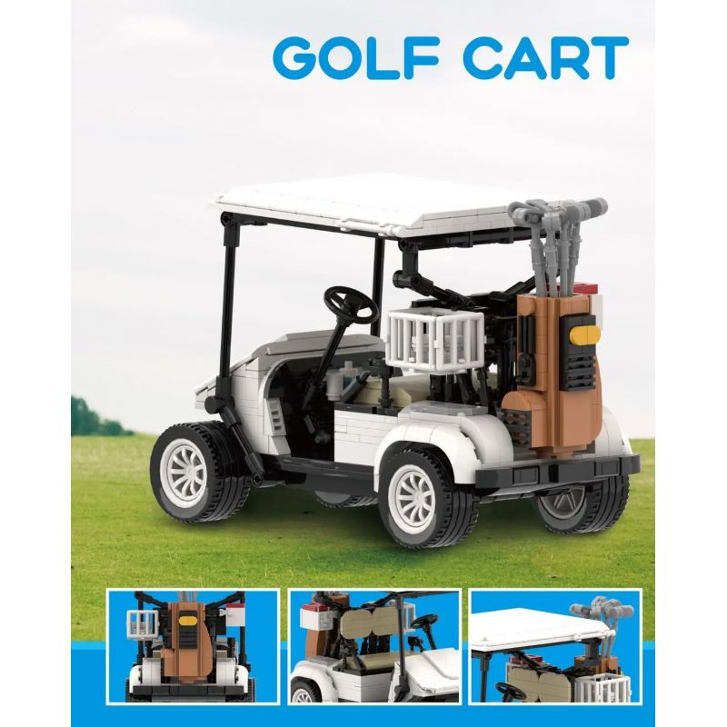 HAPPY BUILD PANGU YC-M24003 M24003 24003 YCM24003 XE GOLF bộ đồ chơi xếp lắp ráp ghép mô hình Technic GOLF CART Kỹ Thuật Công Nghệ Cao Mô Hình Phương Tiện 807 khối