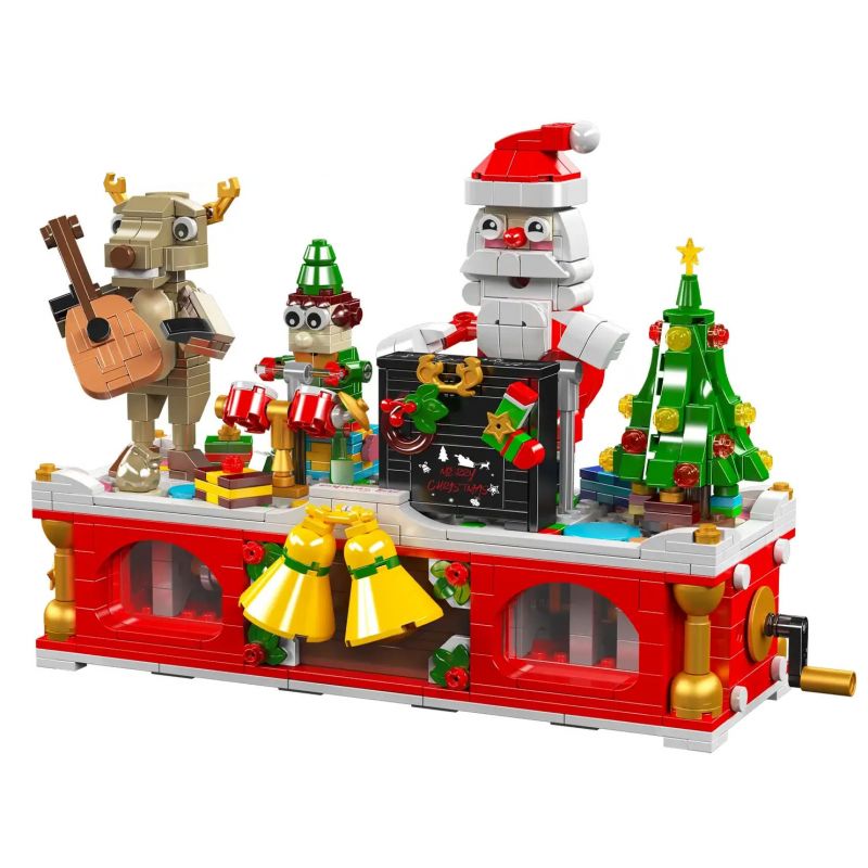 MouldKing 10162 Mould King 10162 non Lego BAN NHẠC LỄ HỘI GIÁNG SINH bộ đồ chơi xếp lắp ráp ghép mô hình Creator CHRISTMAS CARNIVAL BAND Sáng Tạo 1045 khối