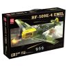 QuanGuan 100288 Quan Guan 100288 TIÊM KÍCH BF-109E-4 EMIL CỦA ĐỨC bộ đồ chơi xếp lắp ráp ghép mô hình Military Army MESSERSCHMITT BF-109 E-4 EMIL Quân Sự Bộ Đội 631 khối
