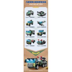 KEEPPLEY 42207 PHẢN ỨNG PHỐI HỢP 8 TỔ XE TÊN LỬA HÀNH TRÌNH bộ đồ chơi xếp lắp ráp ghép mô hình Military Army Quân Sự Bộ Đội