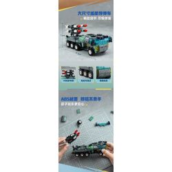 KEEPPLEY 42207 PHẢN ỨNG PHỐI HỢP 8 TỔ XE TÊN LỬA HÀNH TRÌNH bộ đồ chơi xếp lắp ráp ghép mô hình Military Army Quân Sự Bộ Đội