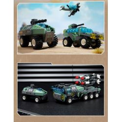 KEEPPLEY 42207 PHẢN ỨNG PHỐI HỢP 8 TỔ XE TÊN LỬA HÀNH TRÌNH bộ đồ chơi xếp lắp ráp ghép mô hình Military Army Quân Sự Bộ Đội