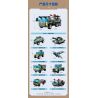 KEEPPLEY 42207 PHẢN ỨNG PHỐI HỢP 8 TỔ XE TÊN LỬA HÀNH TRÌNH bộ đồ chơi xếp lắp ráp ghép mô hình Military Army Quân Sự Bộ Đội